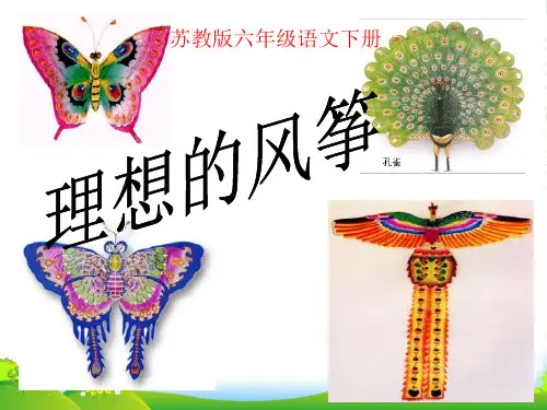 苏教版六年级下册语文《理想的风筝》课件PPT