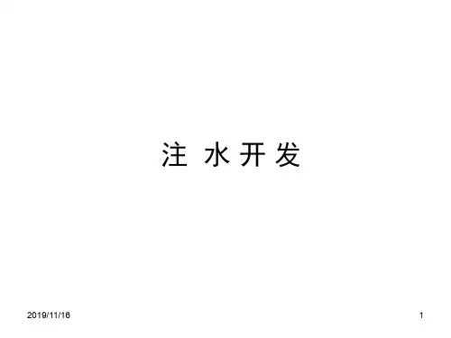 [油田开发技术]注水开发PPT课件