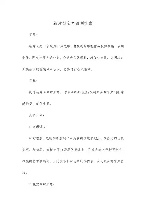 新片场全案策划方案