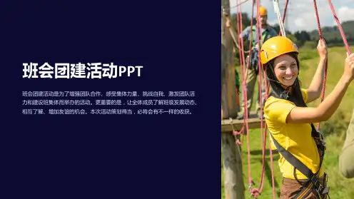 《班会团建活动PPT》
