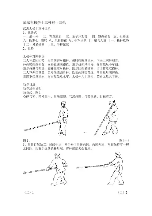 武派太极拳十三杆和十三抢