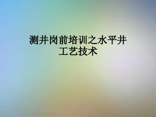 测井岗前培训之水平井工艺技术