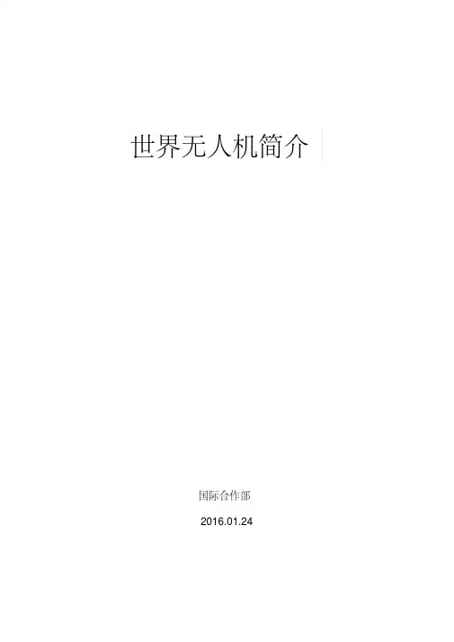 世界无人机简介