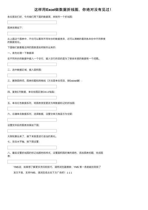 这样用Excel做数据折线图，你绝对没有见过！