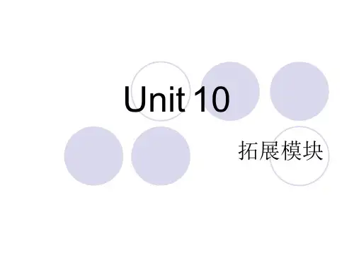 高教版中职英语(拓展模块)Uint 10《Career Planning》ppt课件1
