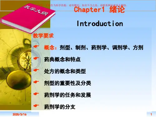 工业药剂学医学知识培训课件