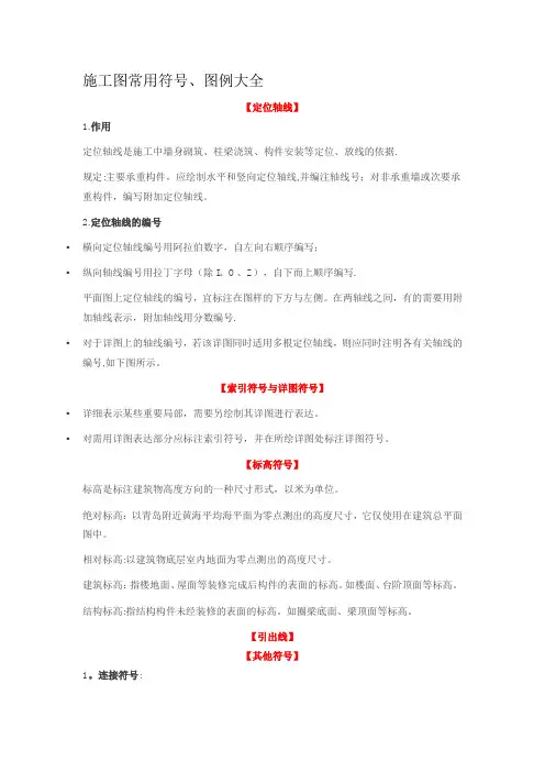 施工图常用符号