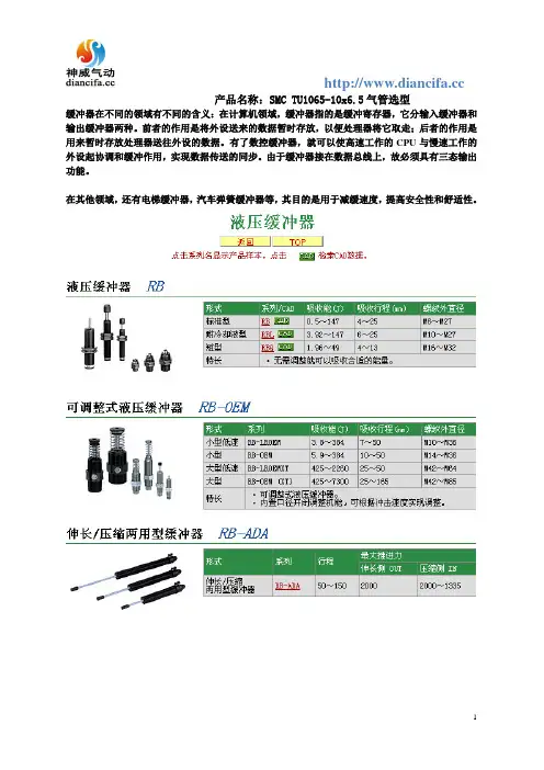 SMC缓冲器型号大全