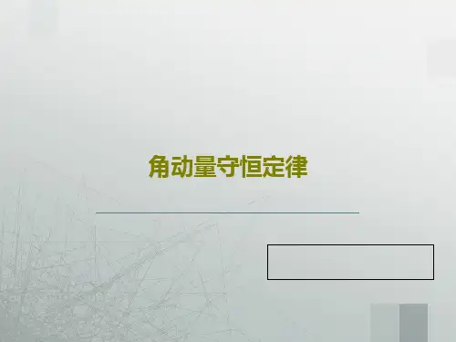 角动量守恒定律34页PPT