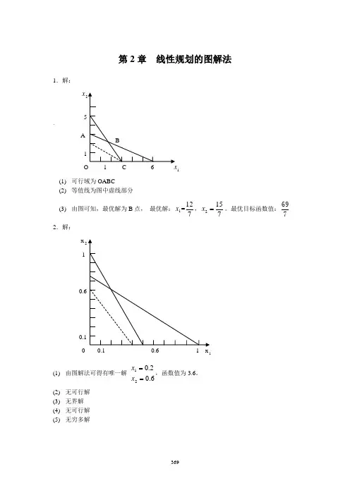 管理运筹学(第3版)课后答案