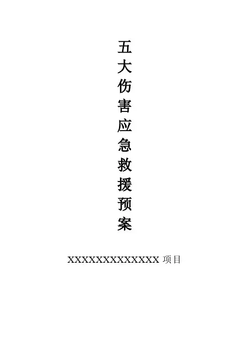 “五大伤害”应急救援预案