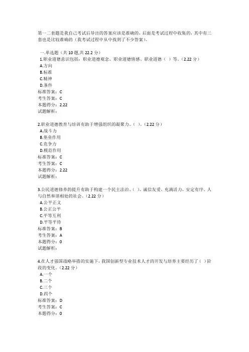 职业道德与创新能力建设(2013)
