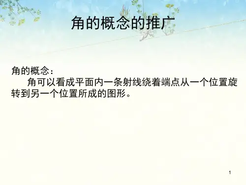 任意角角的概念的推广课堂PPT