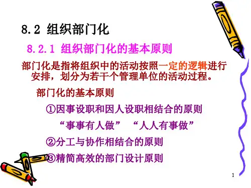 管理学8.2组织部门化和层级化