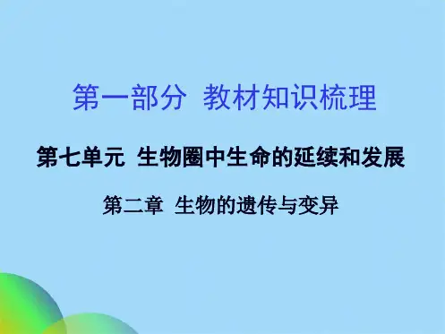 生物的遗传和变异(共55张PPT)