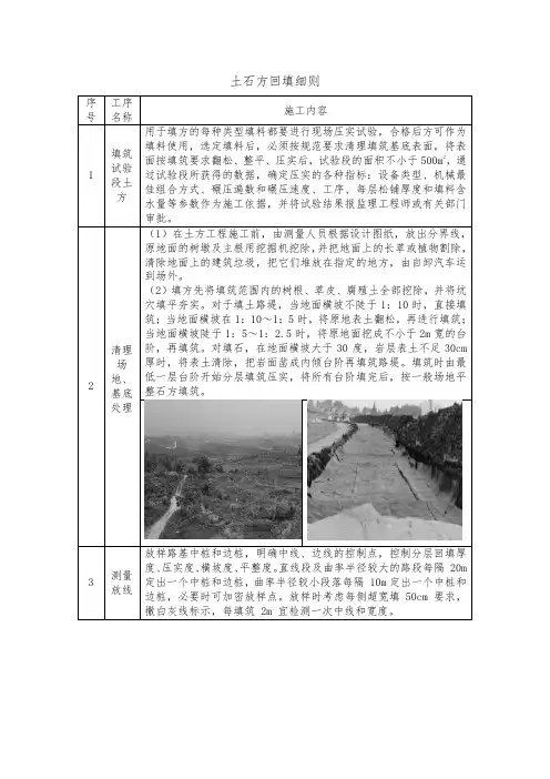 土石方回填细则