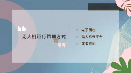 无人机法律法规与安全飞行(第2版)课件：无人机运行管理方式