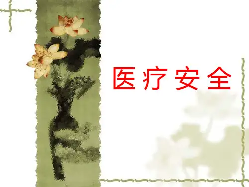 医 疗 安 全 PPT课件