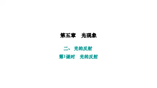 5.2++光的反射+第1课时 光的反射++课件-+2024-2025学年物理北师大版八年级上册