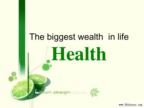 Health_健康_英语PPT