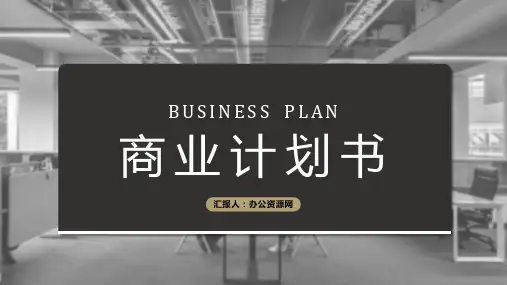 创业融资企业项目计划PPT模板