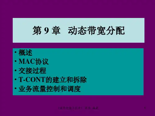 第9章   动态带宽分配