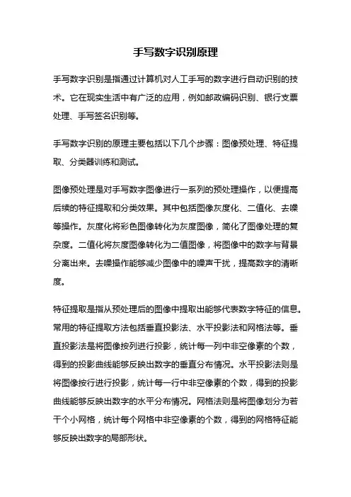 手写数字识别原理