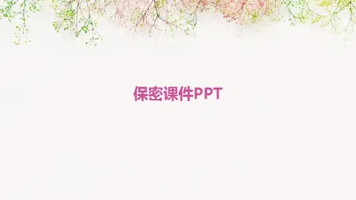 保密课件PPT