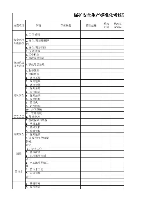 质量标准化评分表15 (2)