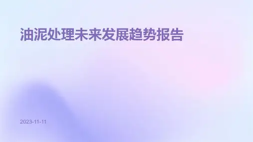 油泥处理未来发展趋势报告