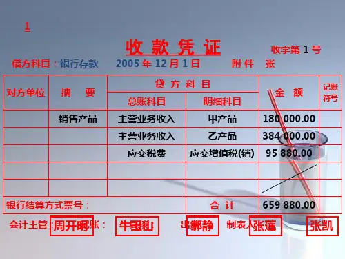 课件：第六章_会计凭证(记账凭证填制参考答案)