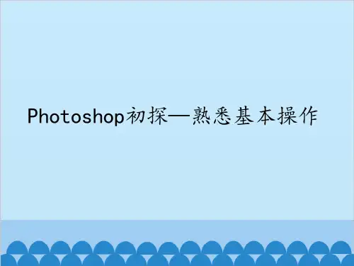 初中信息技术大连版(2015)七年级上册- 第四课 Photoshop初探—熟悉基本操作(共20张P