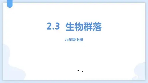 《生物群落》PPT