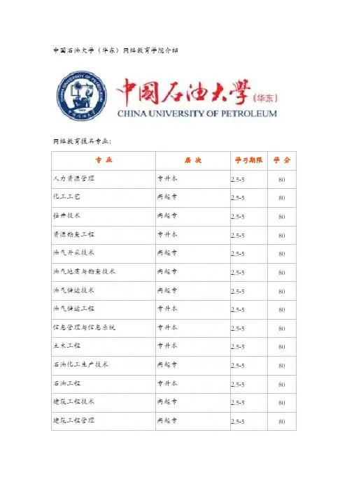 中国石油大学(华东)网络教育学院