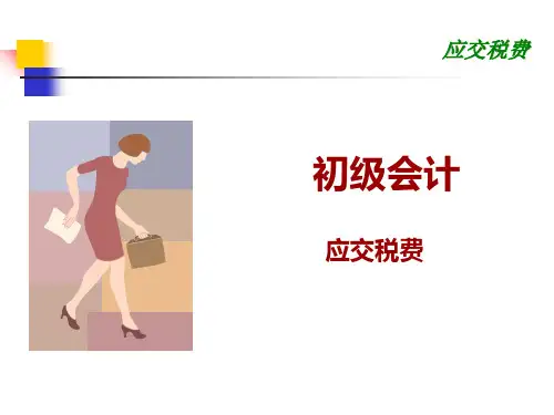 应交税费核算PPT课件