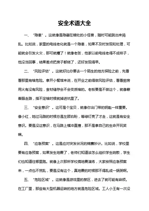 安全术语大全