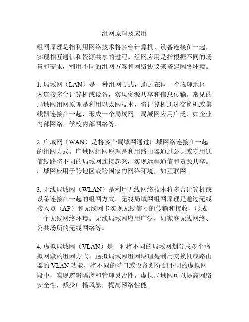 组网原理及应用