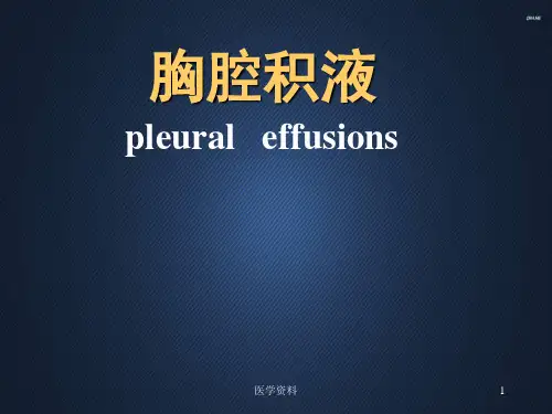 结核性胸膜炎  ppt课件