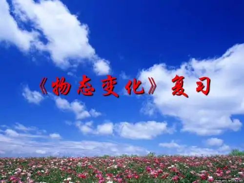 《物态变化》复习