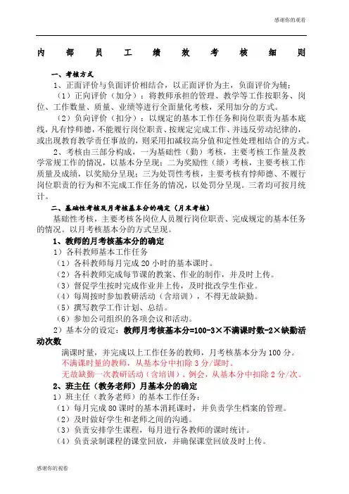 教育咨询师绩效考核办法.docx