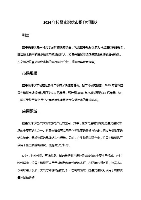 2024年拉曼光谱仪市场分析现状