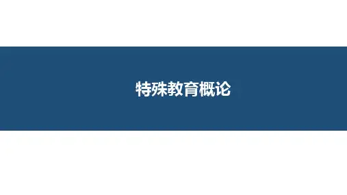 特殊教育概论 第05章智力障碍儿童【23页】