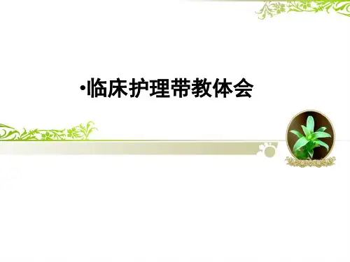 临床护理带教体会ppt课件