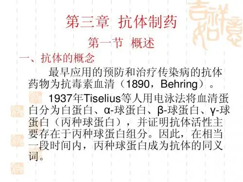 抗体制药-课件第三章