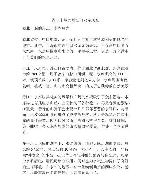 湖北十堰的丹江口水库风光