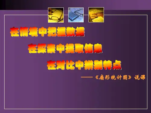 人教版小学六年级数学下册《扇形统计图》说课稿
