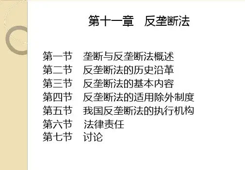 11 反垄断法