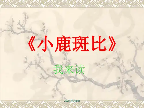 小鹿斑比ppt课件