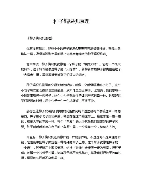 种子编织机原理