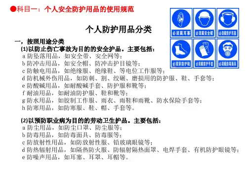 个人劳保用品使用培训